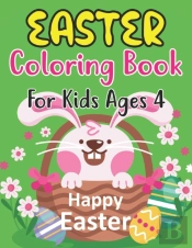 Easter Coloring Book For Kids Ages 4