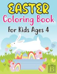 Easter Coloring Book For Kids Ages 4