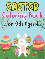 Easter Coloring Book For Kids Ages 4