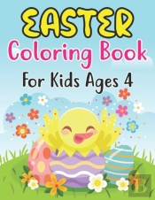 Easter Coloring Book For Kids Ages 4