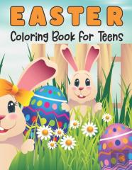 Easter Coloring Book For Teens