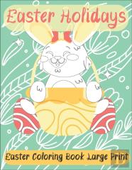 Easter Coloring Book Large Print