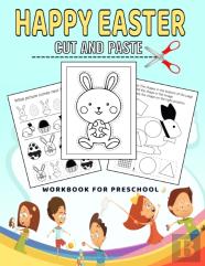 Easter Cut And Paste Workbook For Preschool