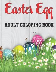 Easter Egg Adult Coloring Book