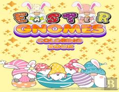 Easter Gnomes Coloring Book