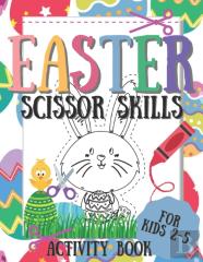 Easter Scissor Skills Activity Book For Kids 2-5
