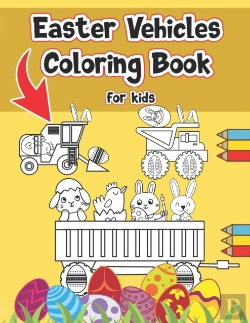 Bertrand.pt - Easter Vehicles Coloring Book For Kids