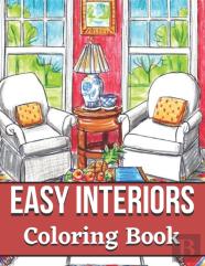 Easy Interiors Coloring Book