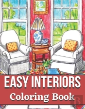 Easy Interiors Coloring Book