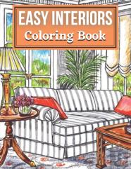 Easy Interiors Coloring Book