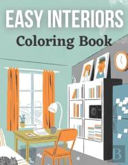 Easy Interiors Coloring Book