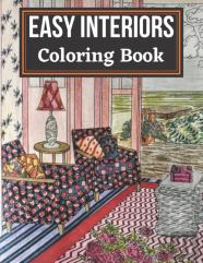 Easy Interiors Coloring Book