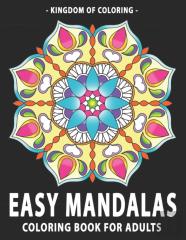 Easy Mandalas Coloring Book For Adults