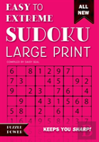 Easy To Extreme Sudoku Large Print (Pink)