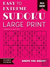 Easy To Extreme Sudoku Large Print (Pink)