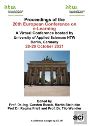 Ecel 2021 Proceedings Of The 20th European Conference On E-Learning