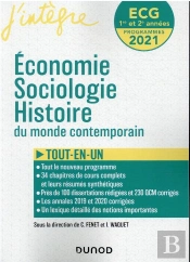 Ecg 1 Et 2 ; Économie, Sociologie, Histoire Du Monde Contemporain (Édition 2021/2022)