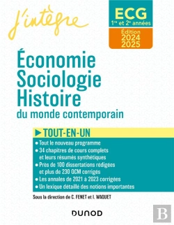 Bertrand.pt - Ecg 1 Et Ecg 2 -  Economie, Sociologie, Histoire Du Monde Contemporain 2024-2025 : Tout-En-Un