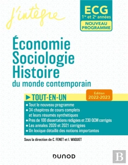 Bertrand.pt - Ecg 1 Et Ecg 2 : Économie, Sociologie, Histoire Du Monde Contemporain ; Tout En Un (Édition 2022/2023)