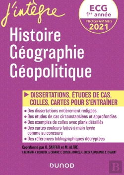 Bertrand.pt - Ecg 1 : Histoire, Géographie, Géopolitique ; 50 Fiches Et Dissertations