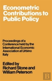 Econometric Contributions To Public Policy
