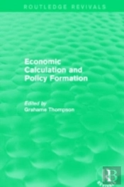 Economic Calculations And Policy Formation (Routledge Revivals)