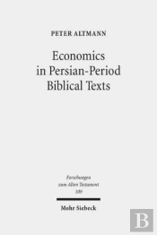 Economics In Persian-Period Biblical Texts