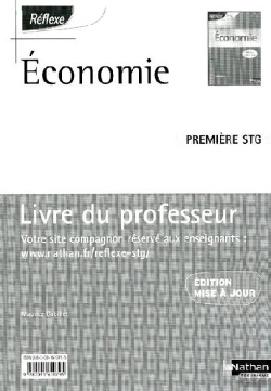 Bertrand.pt - Économie ; 1ère Stg ; Pochette Réflexe ; Livre Du Professeur (Édition 2009)