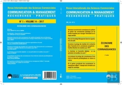 Bertrand.pt - Economie Des Connaissances-2e Cahier-Revue Cm Vol14 N°1-2017 : Dimension Economie De La Connaissance Du Systeme De Gestion Des Connaissances
