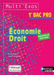 Economie Droit 1ere Bac Pro Pochette (Milti'Exos) Livre + Licence Eleve 2015