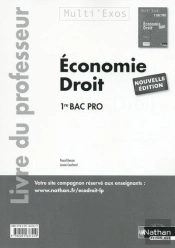 Economie Droit 1ere Bac Pro Pochette (Multi'Exos) Professeur 2015