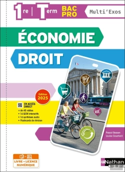 Bertrand.pt - Économie-Droit ; 1re, Terminale Bac Pro ; Livre + Licence (Édition 2025)