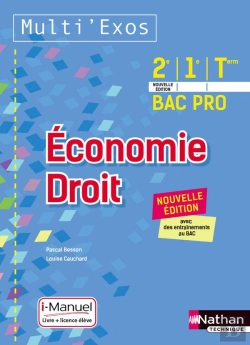 Bertrand.pt - Economie Droit - 2eme/1ere/Term Bac Pro - Livre + Licence Eleve (Multi'Exos) - 2017
