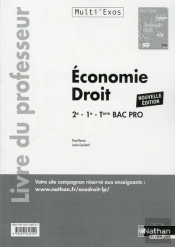 Economie Droit - 2eme/1ere/Term Bac Pro (Multi'Exos) Professeur - 2017