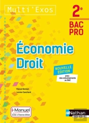Economie Droit - 2eme Bac Pro (Multi'Exos) Livre + Licence Eleve - 2017