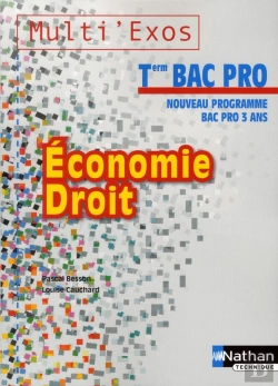 Bertrand.pt - Economie-Droit Terminale Bac Pro - Pochette (Multi'Exos) Livre De L'Eleve 2012