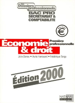 Bertrand.pt - Economie Et Droit 1ere Professionnelle Livre De L'Eleve 2001