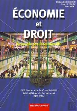 Bertrand.pt - Economie Et Droit 2e Professionnelle ; Bep Metiers Du Secretariat Et Metiers De La Comptabilite