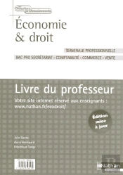 Economie Et Droit ; Terminale Professionnelle ; Livre Du Professeur (Edition 2006)