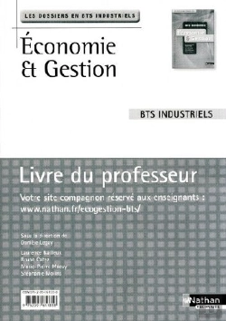 Bertrand.pt - Économie Et Gestion ; Bts Industriels (Édition 2009)