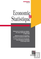 Economie Et Statistique/ Economics And Statistics - Economie Et Statistique N 459