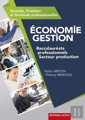 Economie Gestion ; Bac Pro ; Secteurs Production ; Livre De L'Élève