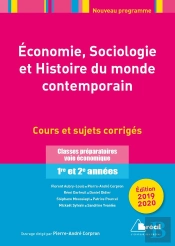 Économie, Sociologie Et Histoire Du Monde Contemporain (Édition 2019/2020)