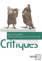 Ecrire L'Actualité : Edme Boursault Spectateur De La Cour Et De La Ville