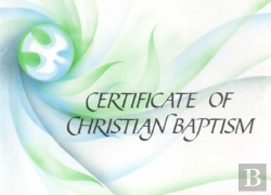 Bertrand.pt - Ecumenical Certificate Of Baptism