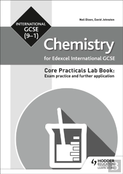 Bertrand.pt - Edexcel International Gcse (9-1) Chemistry Student Lab Book: Exam Practice And Further Application