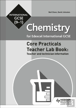 Bertrand.pt - Edexcel International Gcse (9-1) Chemistry Teacher Lab Book: Teacher And Technician Information