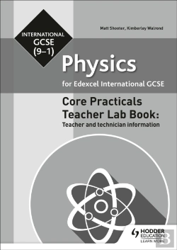 Bertrand.pt - Edexcel International Gcse (9-1) Physics Teacher Lab Book: Teacher And Technician Information