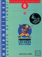 Edicio Euro, Matematiques, 6 Educacio Primaria, Cicle Superior 2n. Quadern De Treball