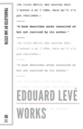 Edouard Leve: Works
